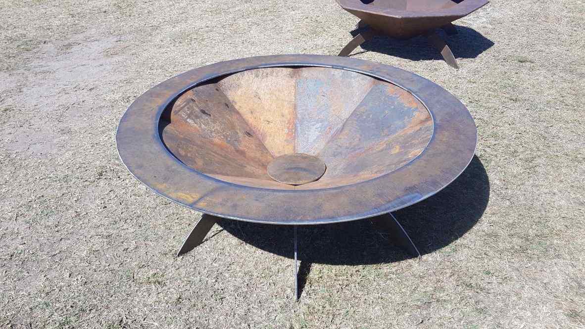 Urchin Series Fire Pits Goat Eyed, Plough Disc Fire Pit