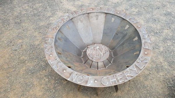 Cheeky message for your personality to customise fire pit