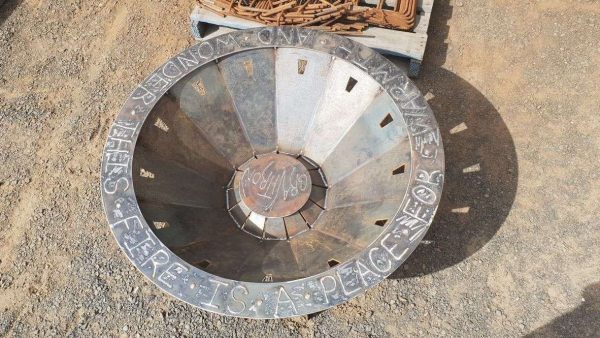 Customise fire pit with special message
